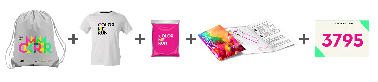 Ấn tượng Color Me Run 2014 - Vượt ngoài mong đợi - CMR race kit