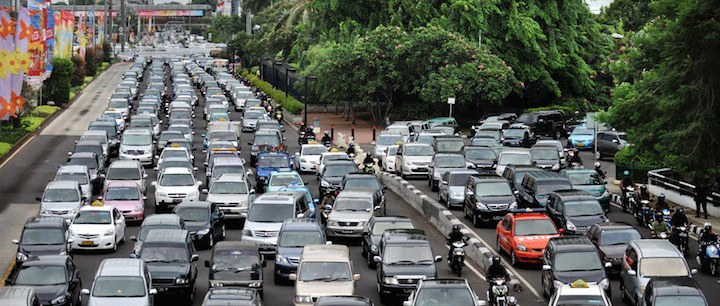 Cảnh kẹt xe ở Jakarta