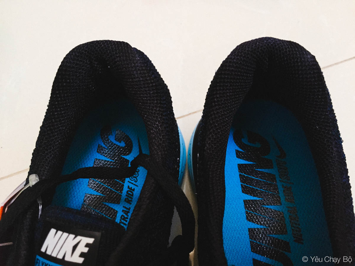 Nike Flyknit Lunar 3 - Phần cổ giày
