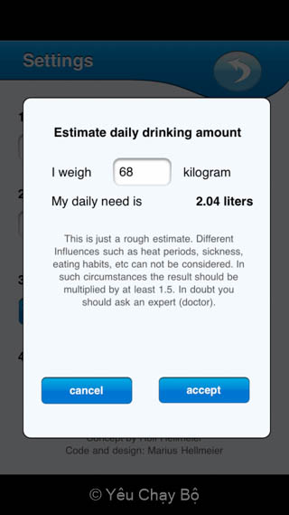 Tính toán lượng nước cần uống mỗi ngày dựa trên cân nặng