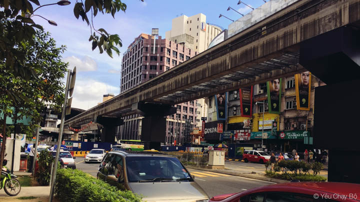 Khu vực trung tâm Bukit Bintang lúc 4h chiều