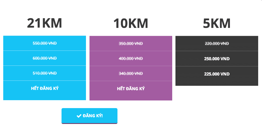 HCMC Run 2016 đã ngưng cho đăng ký cự ly 10K và 21K