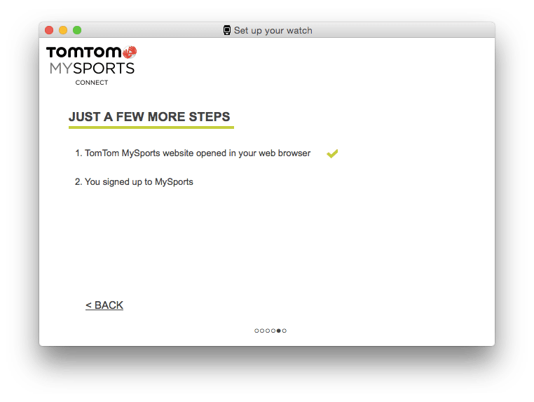 TomTom MySports Connect sẽ mở ra một website để bạn đăng ký tài khoản