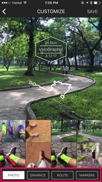 Hướng dẫn VeloGraphic - Ứng dụng chia sẻ thành tích bằng ảnh mới toanh - huong dan velographic 3