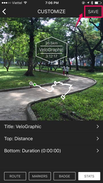 Hướng dẫn VeloGraphic - Ứng dụng chia sẻ thành tích bằng ảnh mới toanh - huong dan velographic 4