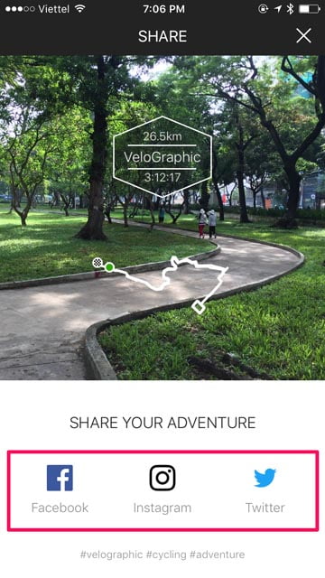 Hướng dẫn VeloGraphic - Ứng dụng chia sẻ thành tích bằng ảnh mới toanh - huong dan velographic 5