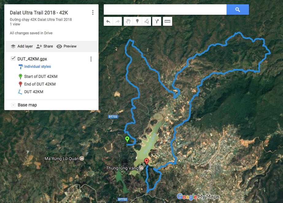 Hướng dẫn tải đường chạy GPS lên Google Maps để định vị khi chạy trail, leo núi - duong chay gps google map 5
