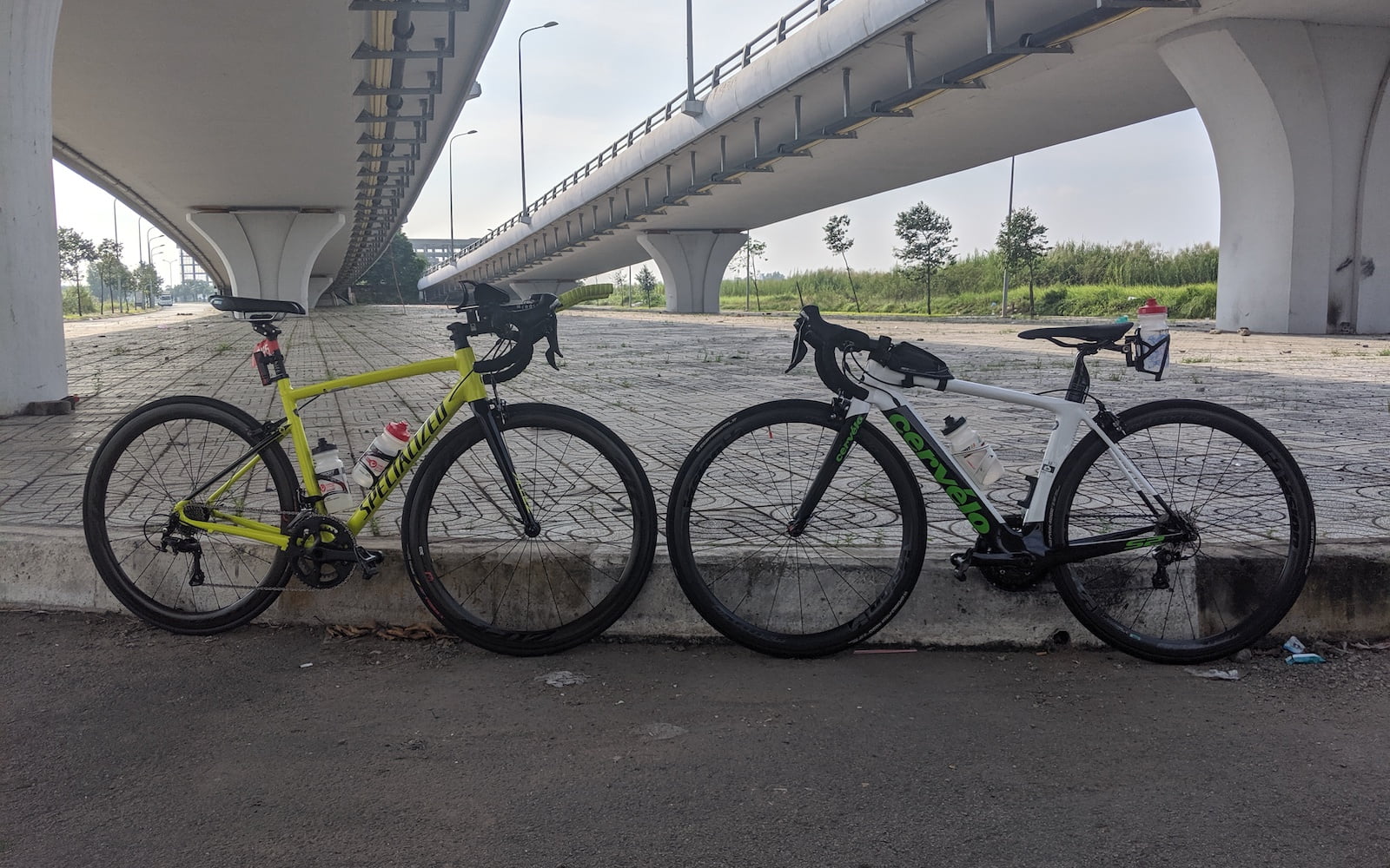[Mùa chạy 2019] Tuần 10 - Chạy dài 25K, đạp 60K thử bánh xe mới - dap xe shtp specialized cervelo