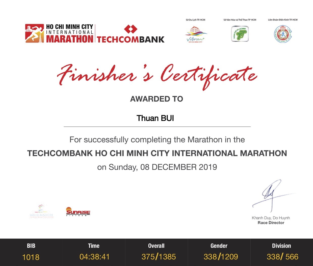 Kí sự HCMC International Marathon 2019 - Lần 2 chinh phục Full Marathon trên đường nhựa - hcmc marathon techcombank 2019