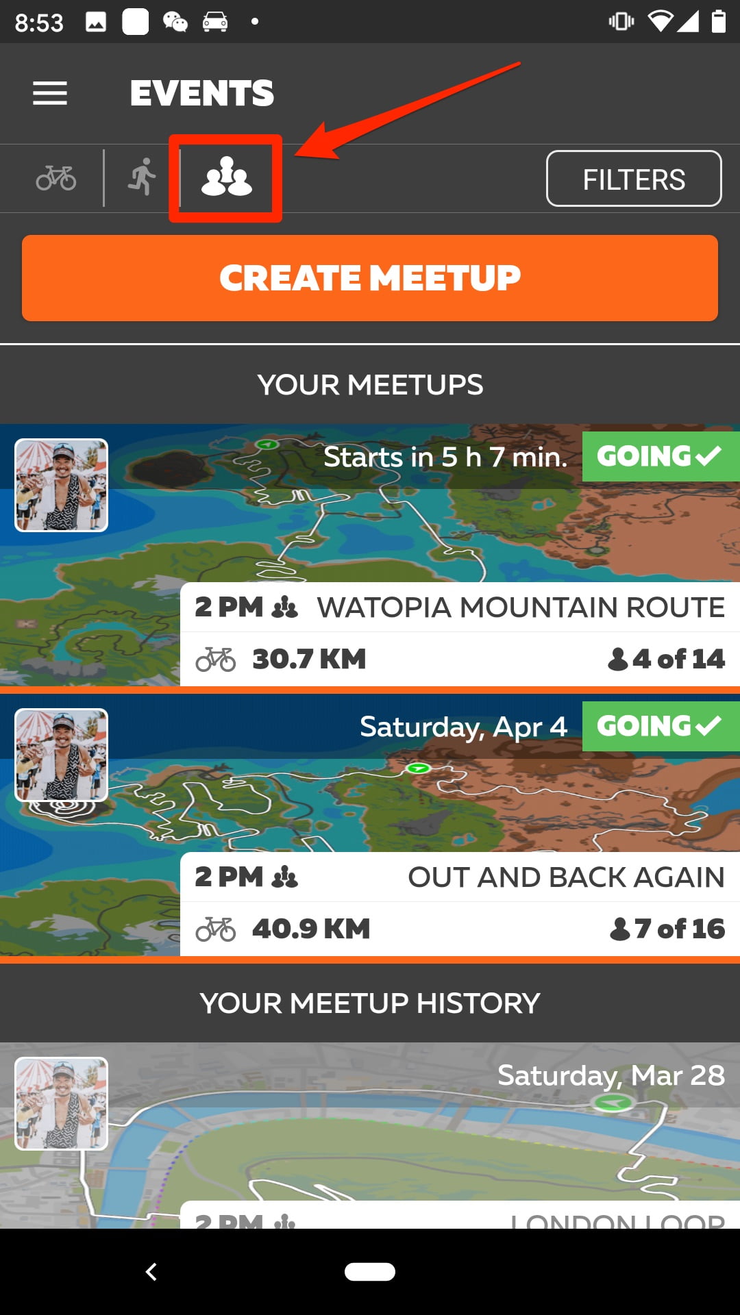 [Hướng dẫn Zwift] Thiết lập buổi đạp nhóm MeetUp trên Zwift - huong dan tao meetup 9