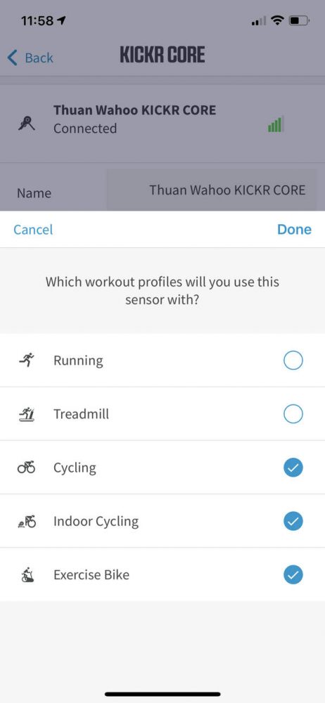 Hướng dẫn cân chỉnh calibrate, cập nhật firmware cho trainer Wahoo KICKR / KICKR Core / KICKR Snap - wahoo fitness app 8