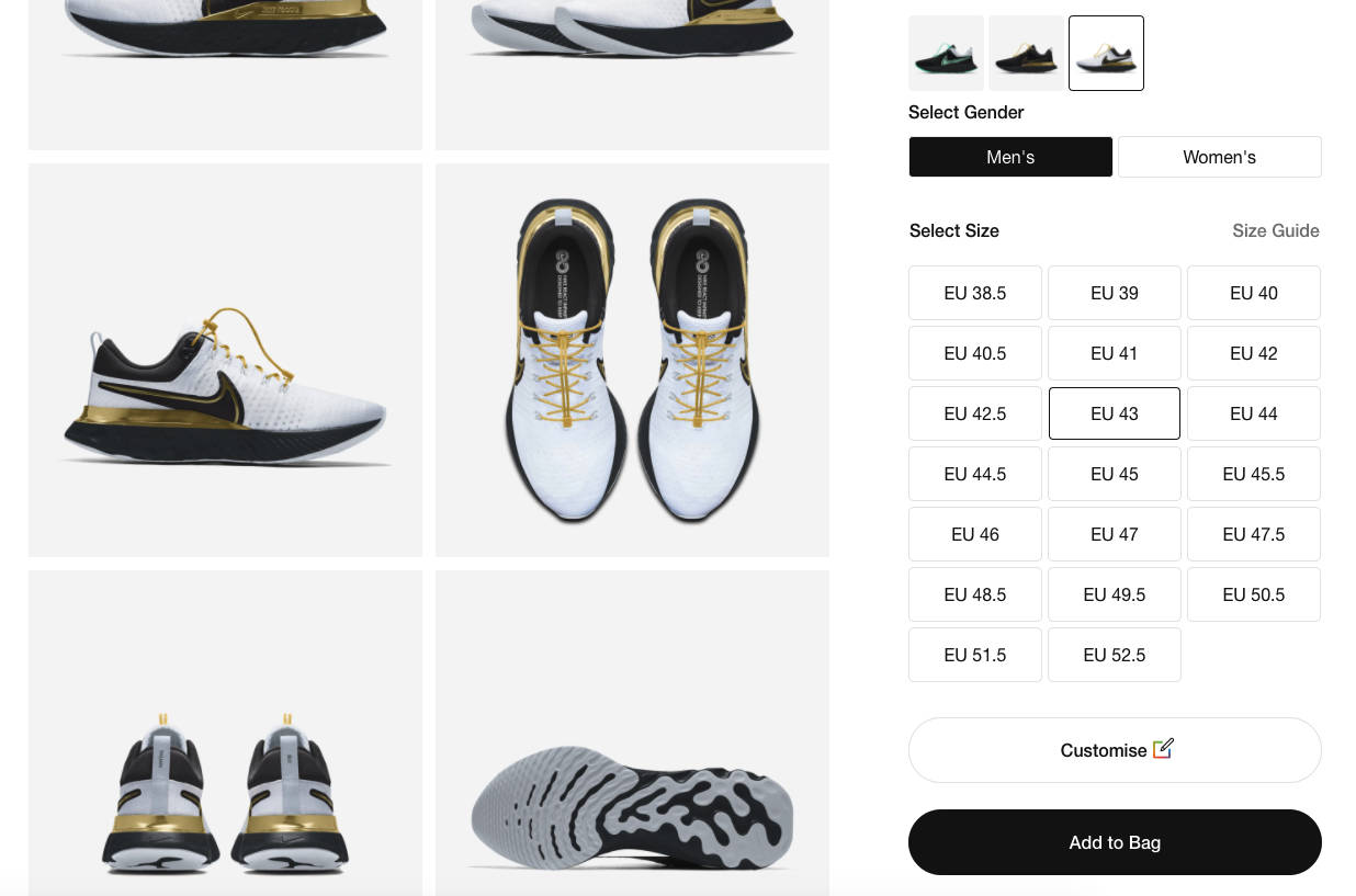 Hướng dẫn đặt mua giày Nike By You - Tuỳ biến giày phong cách riêng của bạn - nike by you running shoe 7