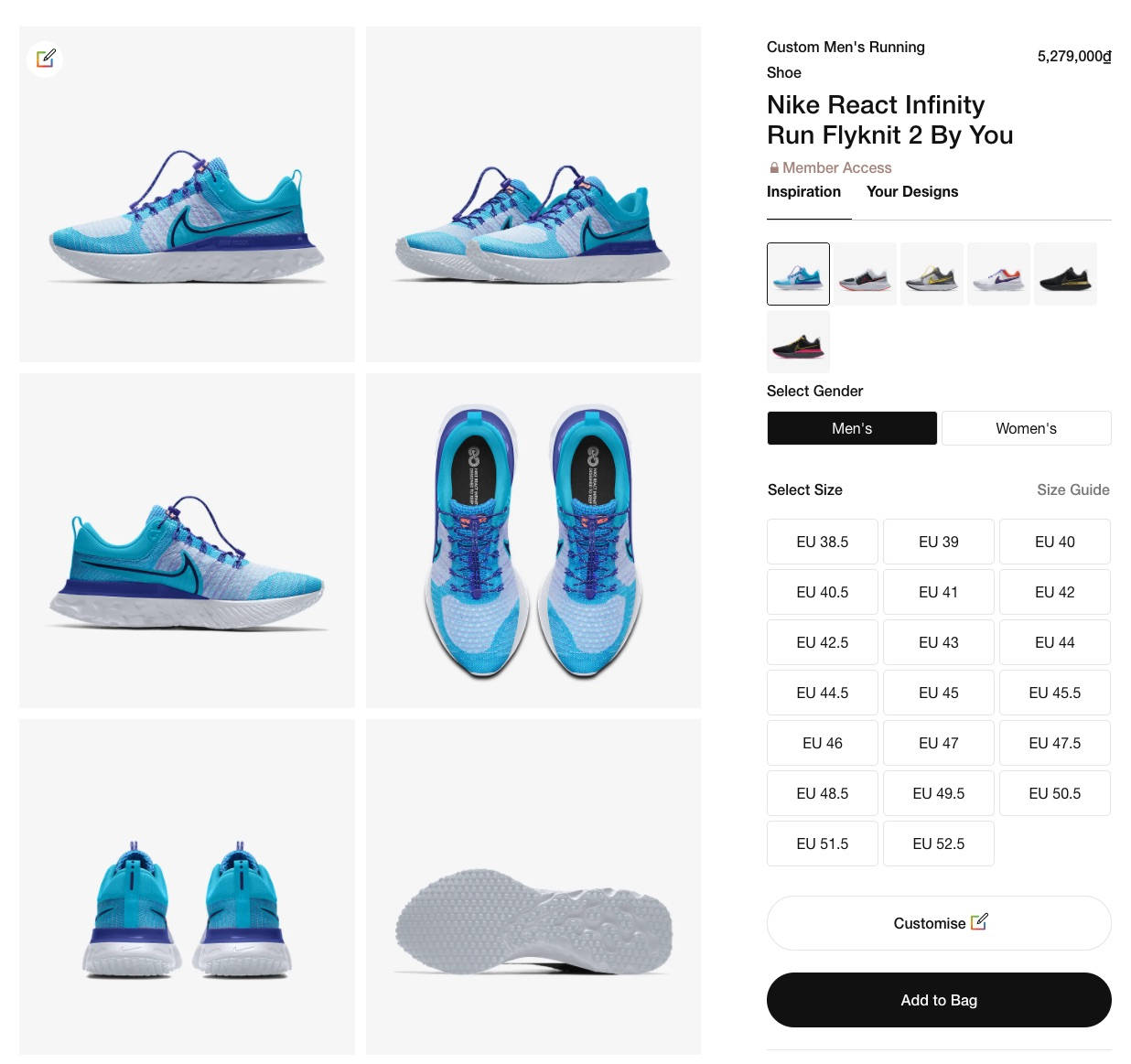 Hướng dẫn đặt mua giày Nike By You - Tuỳ biến giày phong cách riêng của bạn - nike by you running shoes 2