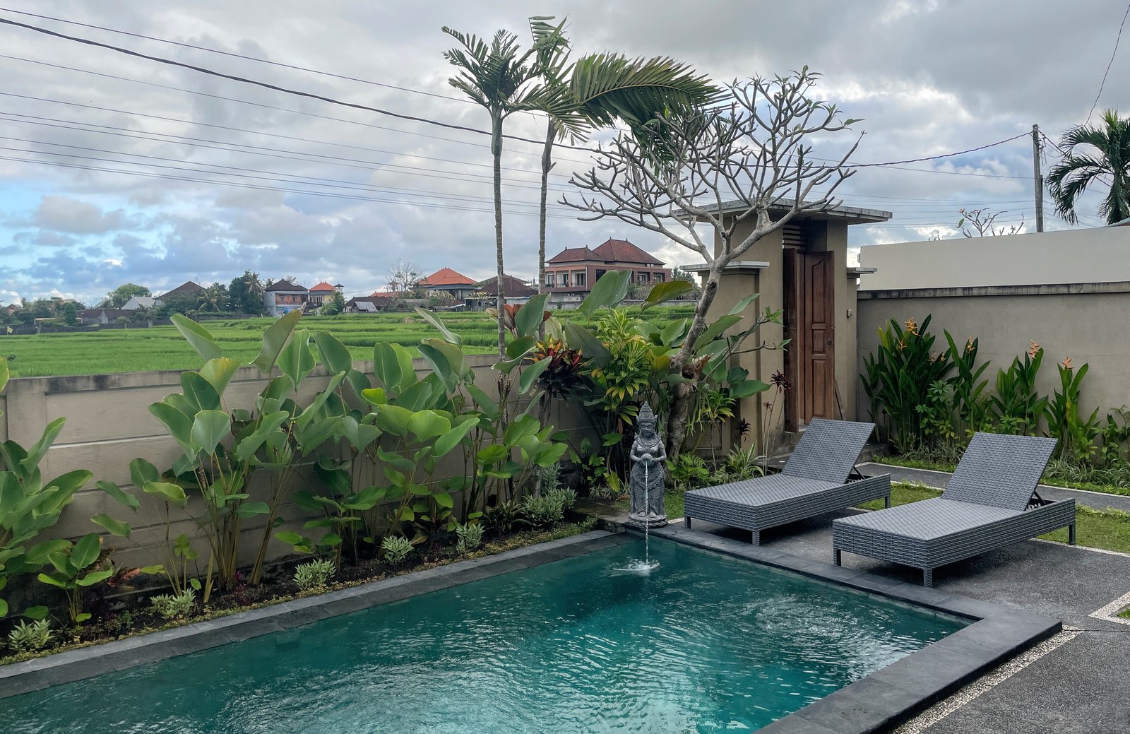 [2022 W32][21K hè 2022] Tuần 9 - Vui chơi, nghỉ dưỡng ở Bali (Phần 1) - ubud villa rice view