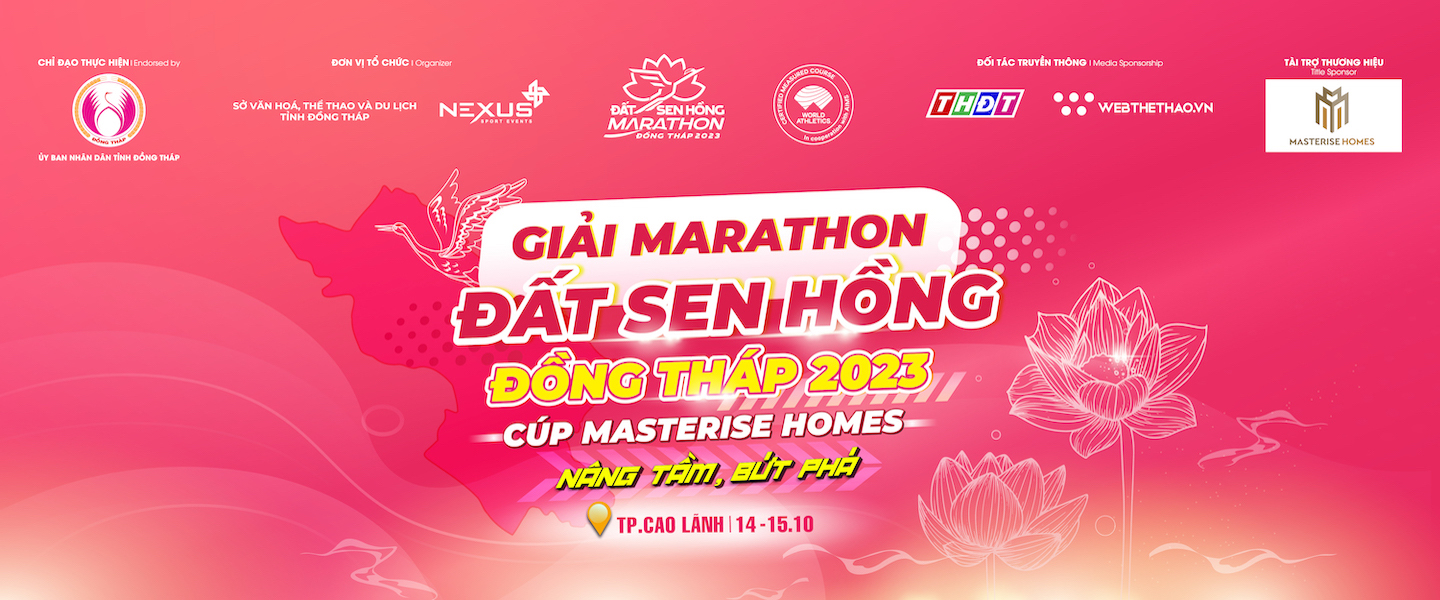 Đất Sen Hồng Marathon - Đồng Tháp 2023 - dat sen hong dong thap marathon 2023
