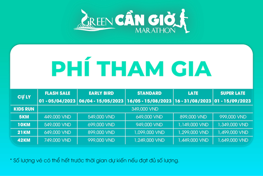 Green Cần Giờ Marathon 2023 - green can gio 2023 ticket