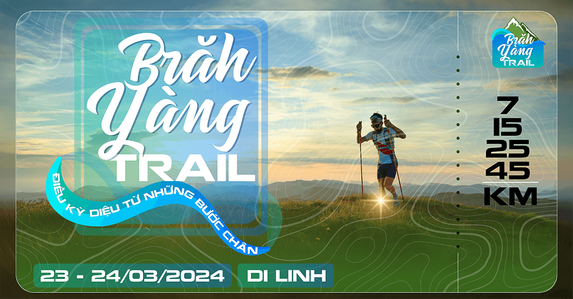 Brăh Yàng Trail 2024 - event giai chay brah yang trail 2024 banner